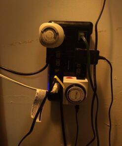 BN-LINK Heavy Duty Mechanical 24 Hour Timer Dual Outlet 3-Prong Accurate Indoor for Lamps Fans Christmas Lights White AC 1875W 1/2 HP, UL Listed U2 41 71Z2KzmMVNL