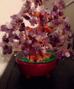 Parma77 Amethyst Crystal Tree, Purple Healing Crystals Gemstones Bonsai Money Tree, Purple Room Decor Cubicle Office Desk Decor for Women, Feng Shui Wealth and Luck Spiritual Gifts for Women 45 71Z2O1GfpL