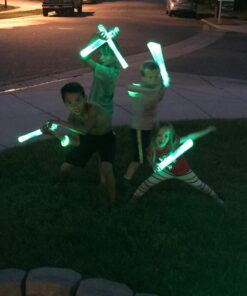 Ninja Toys Meet Samurai Swords in Glow Battle | Ninja Toys for Boys | Ages 8-12+, 2-4 Players | Kids Sword Game | Glow in The Dark Games | Glow Swords for Kids 8-12+ | A Thrilling Ninja Sword Game! 59 71Z3EdHpq2L