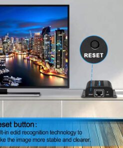 AGPtek LKV372A 60m/190ft 1080P HD HDMI Network Extender Over Single Cat6/6a/7 Ethernet Cable with IR Remote Control 17 71Z3FNhviZL