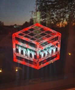 Bupelo Pixel Game Themed Decorations, 3 Pack Creeper & TNT Window Lights with Suction Cup Battery Operated, Miner Crafting Birthday Gift Decorations Lights, Kid's Bedroom Ornament Gaming Room Decor 44 71Z3Z9d3SvL