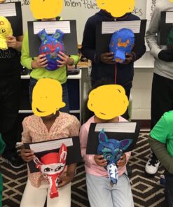 FX Lot of 24 Masks White Plastic Full Face Decorating Craft Halloween School 31 71Z3qkG7JL