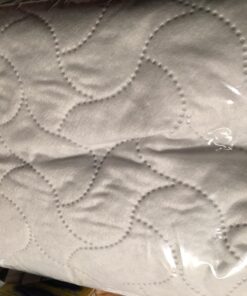 American Baby Company Waterproof Fitted Crib and Toddler Mattress Protector, Quilted and Noiseless Crib & Toddler Mattress Pad Cover, White, 52"x28"x9" Crib 1 Count 39 71Z42js2liL