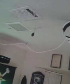 KIWI design VR Cable Management, Ceiling Pulley System fits HTC Vive/Vive Pro/Rift/Rift S Link Cable Compatible with Quest 3/2/Quest/Valve Index VR Accessories (Black, 6 Pack) Black 46 71Z49COpUL