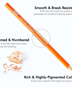 Shuttle Art 136 Coloured Pencils , Soft Core Colouring Pencils Set for Adult Colouring Books, Doodling, Sketching, Drawing, Art Supplies 136 colour 32 71Z4D IoYL