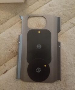 WixGear Mount Metal Plate with Adhesive for Magnetic Cradle-Less Mount - X4 Pack 2 Rectangle and 2 Round (Compatible with Magnetic mounts) (Black) Black 38 71Z4QAQMnOL