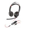 Plantronics - Blackwire C5220 - Wired, Dual-Ear (Stereo) Headset with Boom Mic - USB-A, 3.5 mm to connect to your PC, Mac, Tablet and/or Cell Phone Basic Packaging
