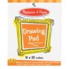 Melissa & Doug Drawing Pad (9 x 12 inches) With 50 Sheets of White Bond Paper
