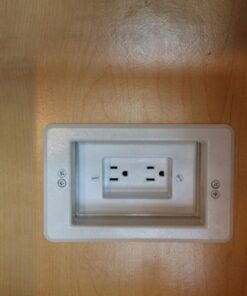 Arlington TVBU505-1 Recessed TV Box Wall Plate Kit Paintable 2-Gang, White Plastic 2 Gang 48 71Z5swdOyWL