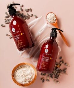 Luseta Argan Oil Sulfate Free Shampoo and Conditioner Set 2 x16.9Fl Oz Thickening for Hair Loss - Best for Damaged,Thin, Dry, Curly Hair - Smoothing & Nourishing 16.9 Fl Oz (Pack of 2) 17 71Z6d756rNL