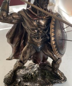 Veronese Design King Leonidas Greek Warrior of Sparta Bronze Finish Statue 15 71Z725NNQAL