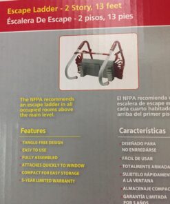 Kidde Fire Escape Ladder, 2-Story Rope Ladder, Extends to 13-Feet, Anti-Slip Rungs 13-Foot 67 71Z7gPlNXQL