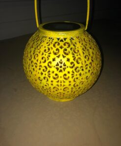 Homeimpro Solar Big Lantern Hanging Garden Outdoor Waterproof Decorative Lights Metal Table Lamp for Patio, Yard, Christmas Gift, 2023 New Updated Bottom Pattern (1Pack, Teal Blue) 44 71Z8FkBkp2L