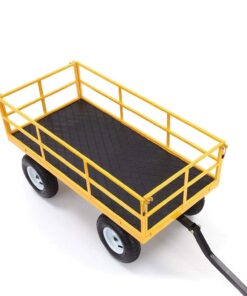 Gorilla Carts Heavy-Duty Steel Utility Cart with Removable Sides and 13" Tires, 1200-lbs. Capacity, Yellow 28 71Z8VCcRhwL