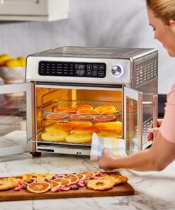 Emeril Lagasse 26 QT Extra Large Air Fryer, Convection Toaster Oven with French Doors, Stainless Steel 30 71Z8qGKq2LL