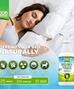 Eco Defense Bed Bug Killer - USDA Biobased Dust Mite Spray Natural Repellent Treatment - Child & Pet Friendly - 16 oz 23 71Z8ryVnEEL