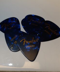 Fender Moto Style Guitar Picks, 12 Pack - Blue Medium Blue Moto 19 71Z90Ngtv4L