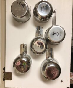 Bellemain One Piece Stainless Steel - Nesting measuring cups for Kitchen for Bakers , Dry - Ml & Oz measuring cup for Liquid, Metal, Set of 6 47 71Z9Sncf45L