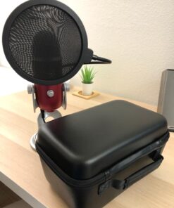 Neewer Professional Microphone Pop Filter Shield Compatible with Blue Yeti and Any Other Microphone, Dual Layered Wind Pop Screen With A Flexible 360 Degree Gooseneck Clip Stabilizing Arm Standard Packaging 40 71Z9X9cErOL