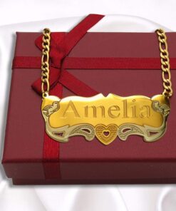 ProLuckis Handmade Personalized Name Jewelry Necklace 18k Gold Plated-Custom Made Any Name Style 2 8 71Z9w2wU85L