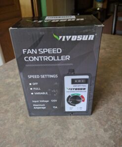 VIVOSUN Variable Fan Speed Controller, Speed Adjuster for Inline Duct Fan in Ventilation System Power Cord 30 71ZA7nPbhxL