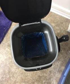 Litter Genie Plus Pail (Silver) | Cat Litter Box Waste Disposal System for Odor Control | Includes 1 Square Refill Bag 45 71ZA9F038tL