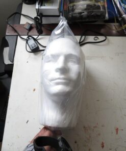 Male Mannequin White Styrofoam Head by foam head 16 71ZBabkxrXL