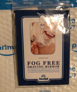 The Shave Well Company Original Anti-Fog Shaving Mirror | Fogless Bathroom Shower Mirror with Handheld Option for Men and Women | Hanging Shower Mirror Includes Long-Lasting Removable Adhesive Hook Original Mirror 36 71ZCQzhhU3L