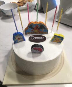 Alternative view of Pokemon Multicolor Birthday Candles - 4-Piece Set, Small (1"-1.25") & Large (3.62" x 2.37") - Perfect Party Decor for Pokemon Fans