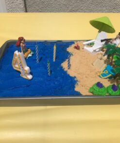 DecoSet® Beach Chair and Umbrella Tropical Beach Cake Decoration, 6 Piece Cake Topper Set, Palm Trees, Deck Chair, Beach Umbrella, Sand Castle and Bucket, Food Safe, Beach Chair & Umbrella DecoSet 38 71ZD3BbOxL 2