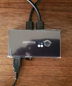 UGREEN USB 3.0 Switch Selector 2 Computers Share 4 USB 3.0 Ports KVM Switcher USB for PC Laptop Keyboard Mouse Printer Scanner One Button Switch Adapter with 2 Pack USB 3.0 Cables 51 71ZDCkp6avL