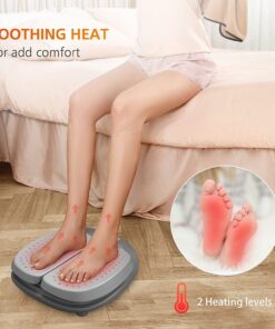 Snailax Vibration Foot Massager with Heat,Remote Control,Adjustable Vibration Speed Electric Massager Machine for Circulation,Plantar Fasciitis, Pain Relief Grey 20 71ZDWaX6zL