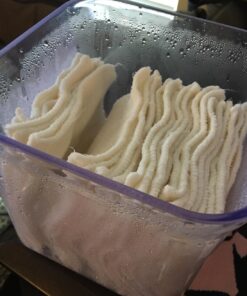 babygoal Baby Cloth Wipes 12 Pack, Washable Reusable Rayon from Bamboo Small Saliva Towels for Newborns, Ultra-Soft Cloth Face Wipes Beige 4.92x4.92 Inch (Pack of 12) 31 71ZDZA BCgL