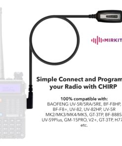 Alternative view of MIRKIT Baofeng Programming Cable for Two Way ham Portable radios: UV-5R, 5RA, 5R Plus, 5RE, UV-82, BF-F8HP, UV3R Plus, BF-888S, 5R EX, 5RX3, GA-2S, BF-F8+, H777 UV82HP 1X