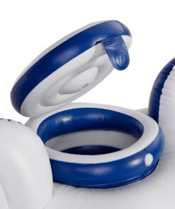 Intex River Run II Model 58837EP 18 Gauge Lightweight Durable Water Tube Float Raft Lounger with Built in Cooler and Cup Holder 2 Pack 19 71ZDzl2CfNL