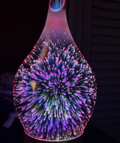 Porseme Essential Oil Diffuser 3D Firework Glass Aromatherapy Ultrasonic Humidifier Rose Gold, Auto Shut-Off, Timer Setting, BPA Free, Aroma Decoration for Home, Office, Gym, Spa, Premium Gift 100ml C2-100ml Rose Gold Afantty 27 71ZE35ywtBL