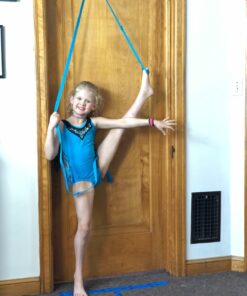 Stunt Stand® Door Flexibility & Stretching Leg Strap - Great for Cheer, Dance, Gymnastics or Any Sport! Free How-to-Use Links Included … Black 23 71ZE9vqrFYL