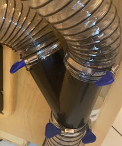 POWERTEC 70127 2-1/2 Inch Key Hose Clamp, Thumb Screw Key Adjustable Stainless Steel Hose Clamps for Dust Collection, Dust Collector and Dryer Vent Hose, Pipe Clamp, RV Clamp, Worm Gear Clamp, 5 pack 24 71ZEXZmv1jL