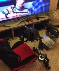 OpenWheeler Advanced Racing Simulator Seat Driving Simulator Gaming Chair with Gear Shift Mount Red 43 71ZErmNvXPL