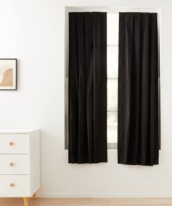 Amazon Basics Portable Window Blackout Curtain Shade with Suction Cups for Travel, 2-Pack, 78"L x 50"W, Black 23 71ZFgCkNpiS