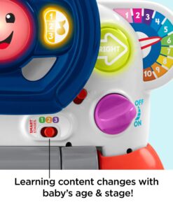 Fisher-Price Laugh & Learn 3-In-1 Smart Car, Baby Walker & Toddler Ride-On Toy with Smart Stages Learning Content for Ages 9+ Months Standard 30 71ZG9O1g L