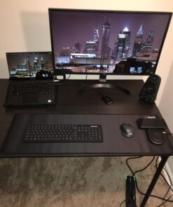 XXL Large Mouse Pad, GLTECK Extended Mousepad, 36"x12" Non-Slip Rubber Big Mouse Pad XXL Large Mouse Pad, Stitched Edges with Carrying Bag XXL Black Edge XX-Large 33 71ZGV6Jf aL