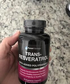Resveratrol Supplement - Potent 1400mg Formula with Trans Resveratrol, Quercetin, Grape Seed, Green Tea, Acai and Red Wine Extract - 60 Veggie Capsules 16 71ZH3jlMkDL