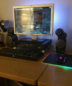 Razer BlackWidow Chroma: Clicky RGB Mechanical Gaming Keyboard - 5 Macro Keys Green Mechanical Switches (Tactile and Clicky) 29 71ZHLQzDqDL 1