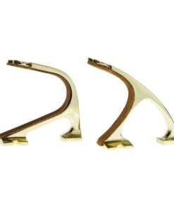 Allen Company Shotgun and Rifle Brass Wall Mount Hooks - Heavy-Duty Gun Rack - Shooting Accessories for Home - Comes with Four Brass-Plated Screws - One Pair 27 71ZIBONqqUL