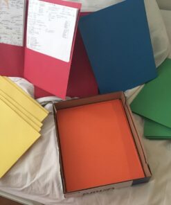 Oxford Two-Pocket Folders, Assorted Colors, Letter Size, 25 per box (57513) 21 71ZIKaXE7L