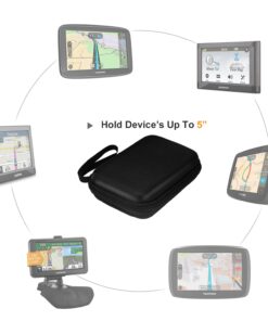 Alternative view of MoKo 5-Inch GPS Carrying Case, Portable Hard Shell Protective Pouch Storage Bag for Car GPS Navigator Garmin/Tomtom/Magellan with 5" Display - Black 5 Inch