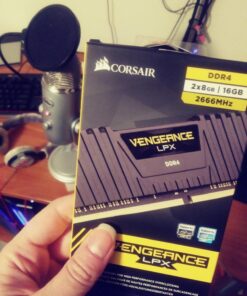 Corsair Vengeance LPX 16GB (2x8GB) DDR4 DRAM 2666MHz (PC4-21300) C16 Memory Kit - Black 16GB Kit (2x8GB) 32 71ZJTcJP8ML