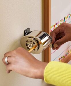 X-ACTO 1031 KS Manual Classroom Pencil Sharpener, Counter/Wall-Mount, Black/Nickel-plated 26 71ZLS8LPNeL