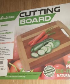 Kitchen Active Bamboo Cutting Board. Premium Natural Boards Are Best For Chopping Brie Cheese, Vegetable, Pastry Lemon, French Bread & More With Big Wood One Handed Handle (Medium 13"x10") 24 71ZLbJSrUpL